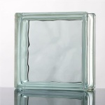 Wave glass block