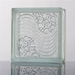 Sea wave glass block